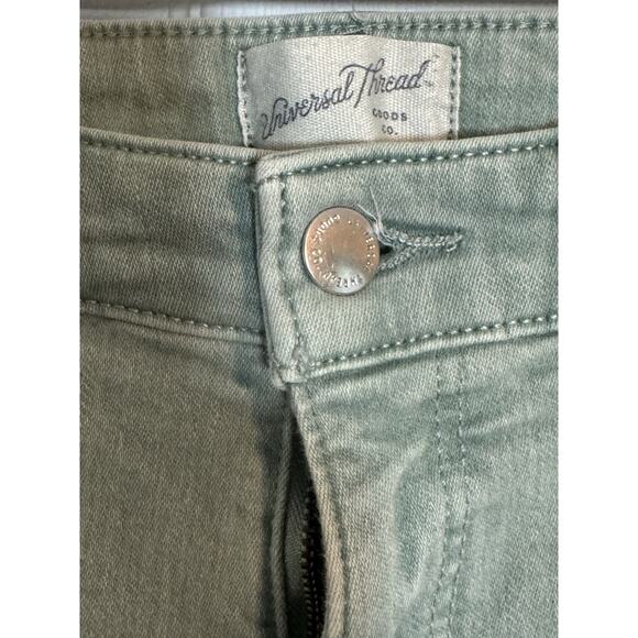 🩵🩵Universal Thread Women's Green Straight Leg Mid Rise Skinny, 2🩵🩵 - Picture 5 of 7